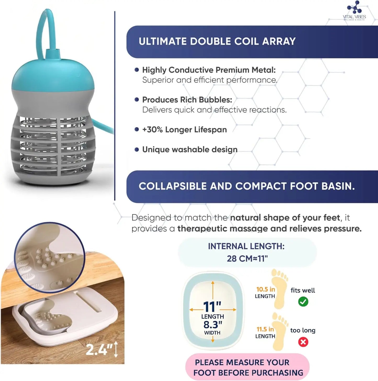 Ionic Foot Bath Detox Machine With Touch Display and Accessories