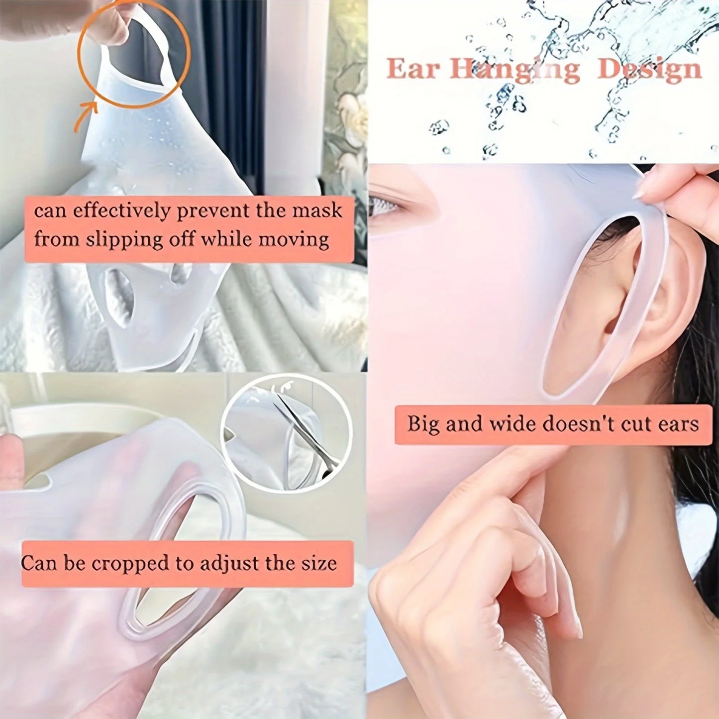 3D Silicone Mask Holder Reusable Facial Moisturizing Tool