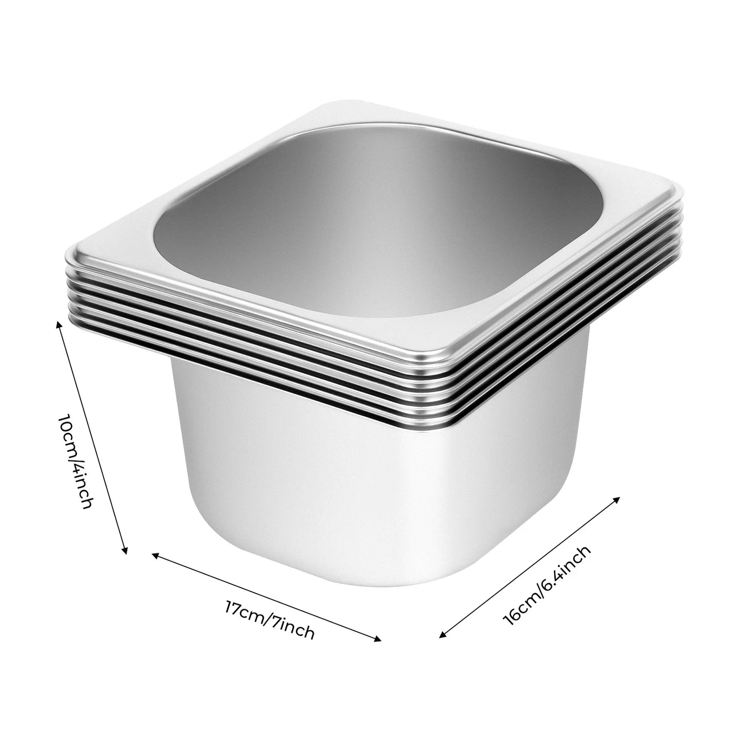Bymaocar Countertop Condiment Dispenser With Six Pans Buffet Tray