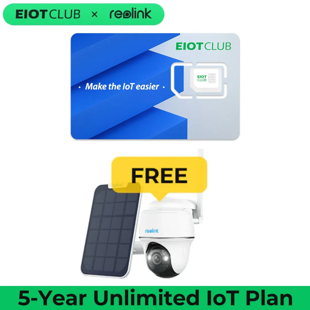 EIOTMART Unlimited Data 4G LTE Outdoor Security Camera Bundle