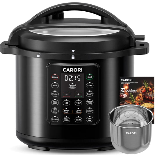 Carori 1200W 12 In 1 Electric Pressure Cooker Slow Cooker