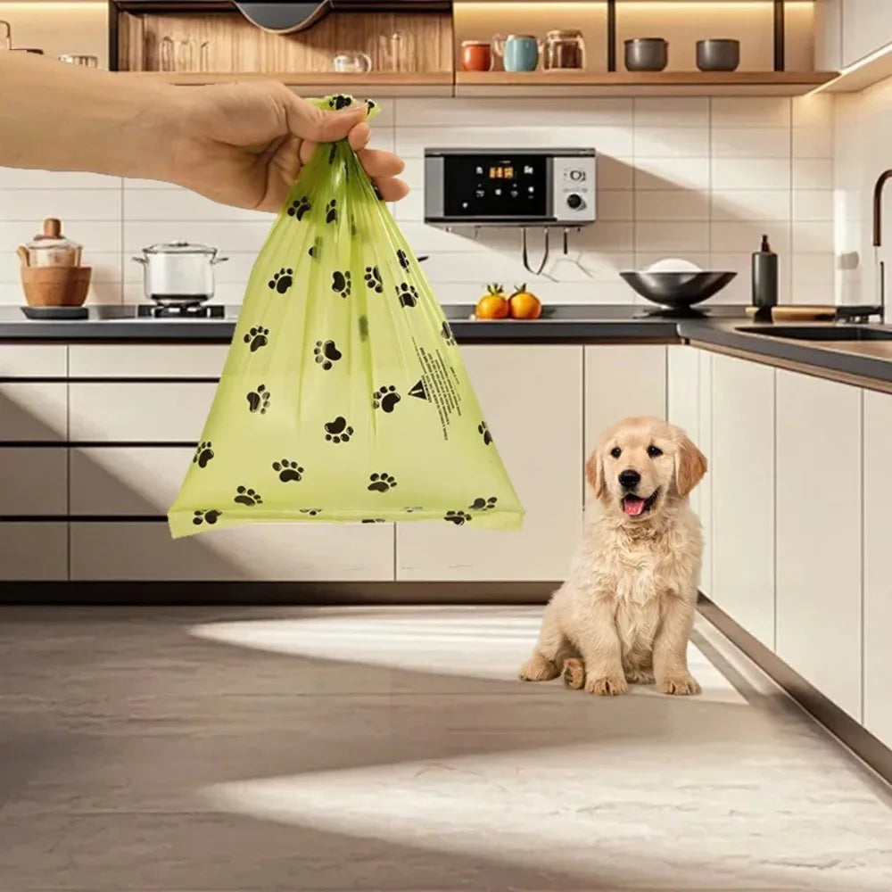 Biodegradable Pet Waste Bags With Dispenser Scented And Leakproof