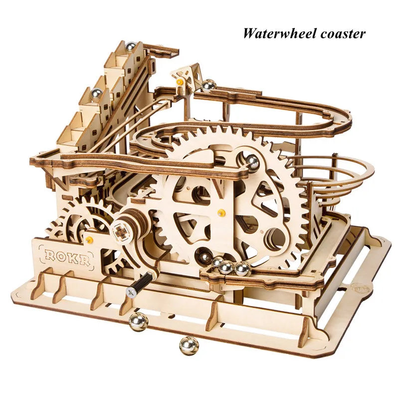 Robotime Night City Marble Run Set 3D Wooden Puzzle