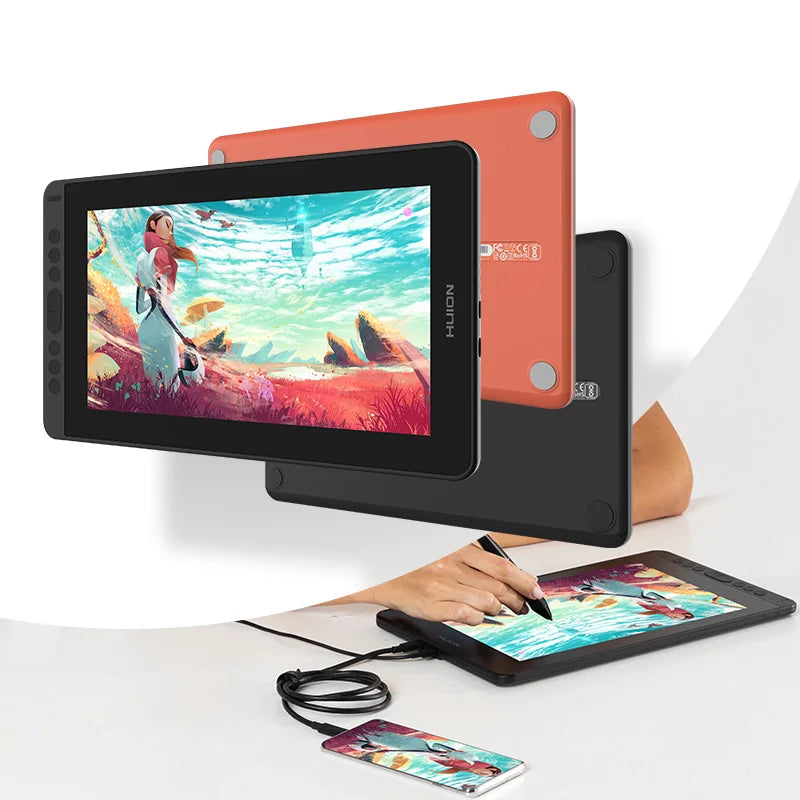 Huion Kamvas 12 Graphic Monitor Drawing Tablet Windows Android MacOS