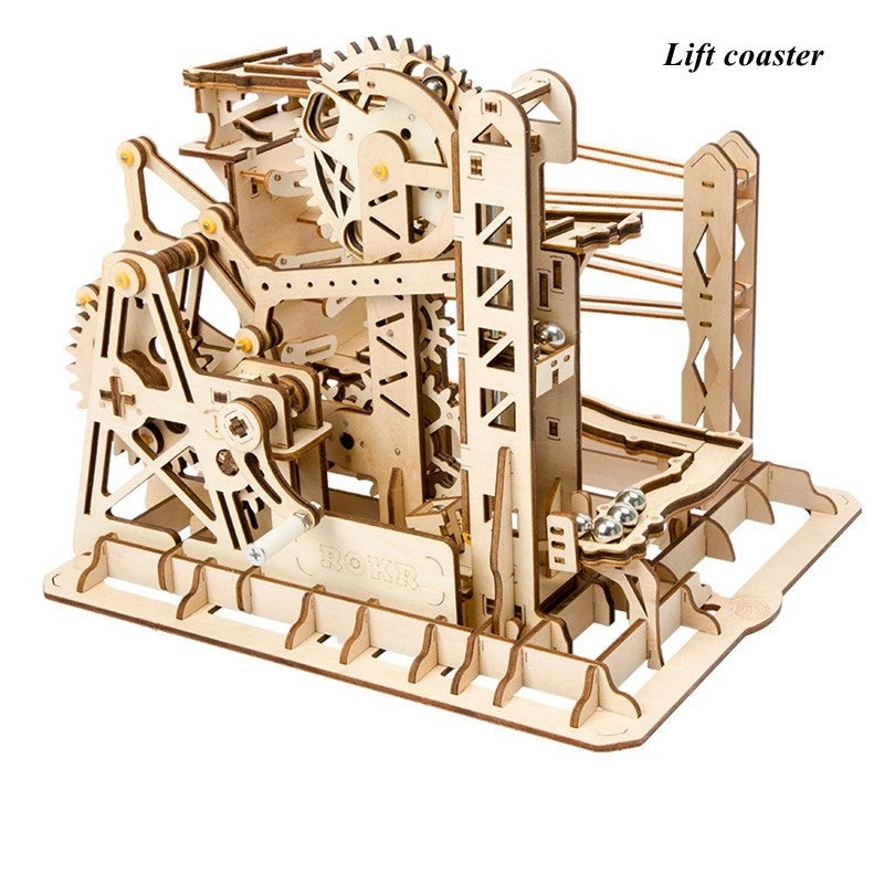 Robotime Night City Marble Run Set 3D Wooden Puzzle