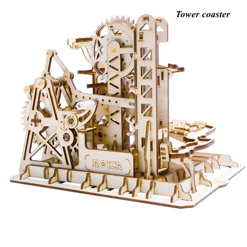 Robotime Night City Marble Run Set 3D Wooden Puzzle