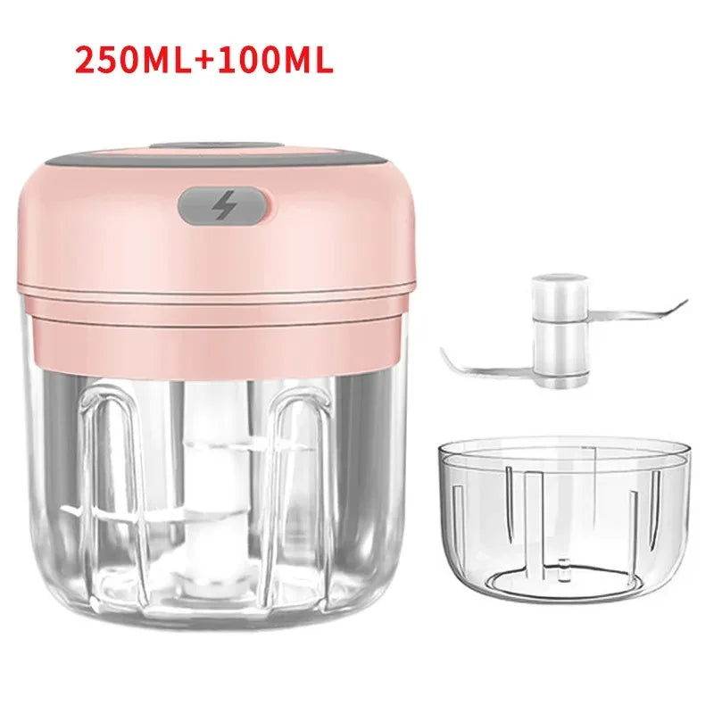 USB Charging Mini Garlic Mincer Chopper For Ginger Onion