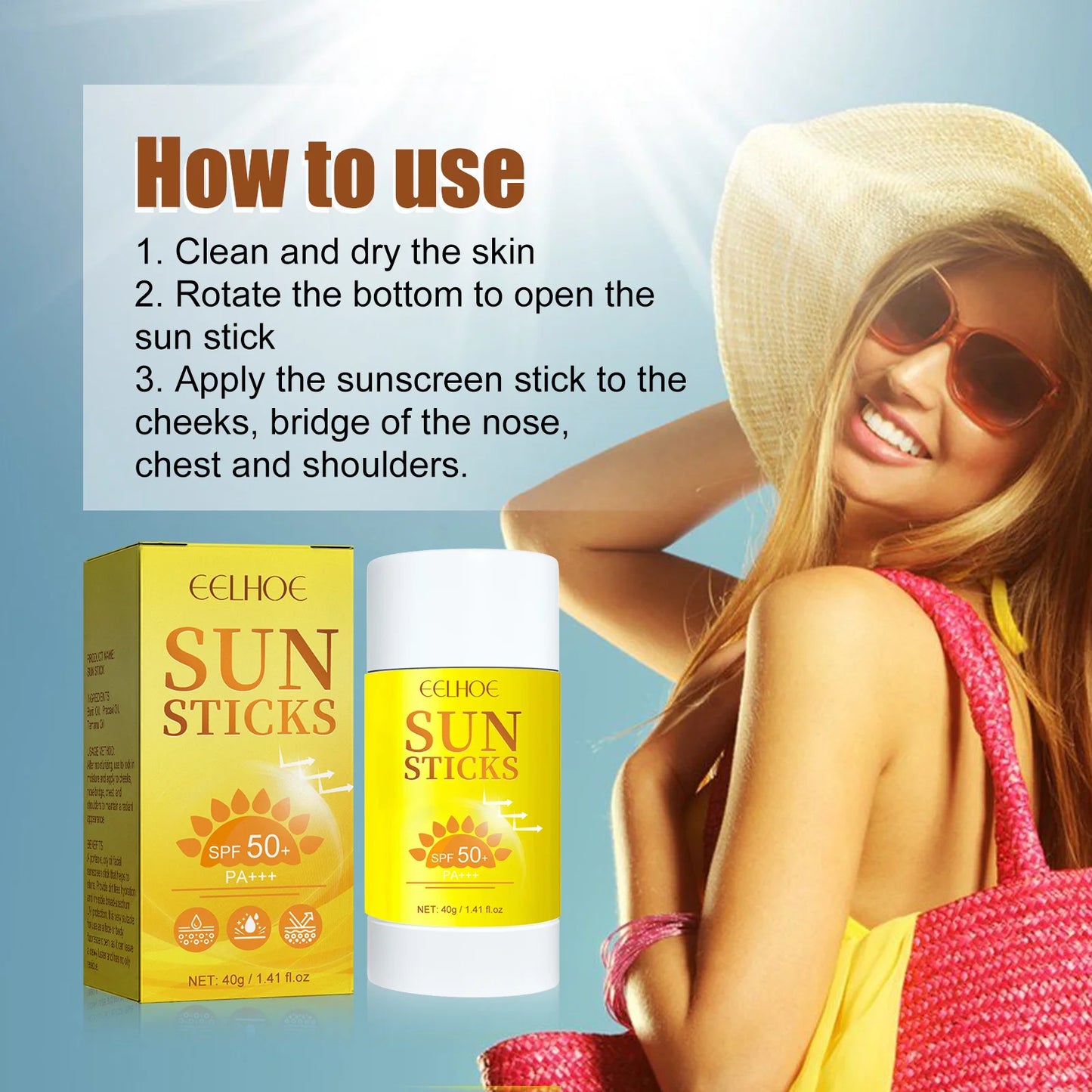 Eelhoe SPF50 Sunscreen Spray Face and Body Oil Control Waterproof
