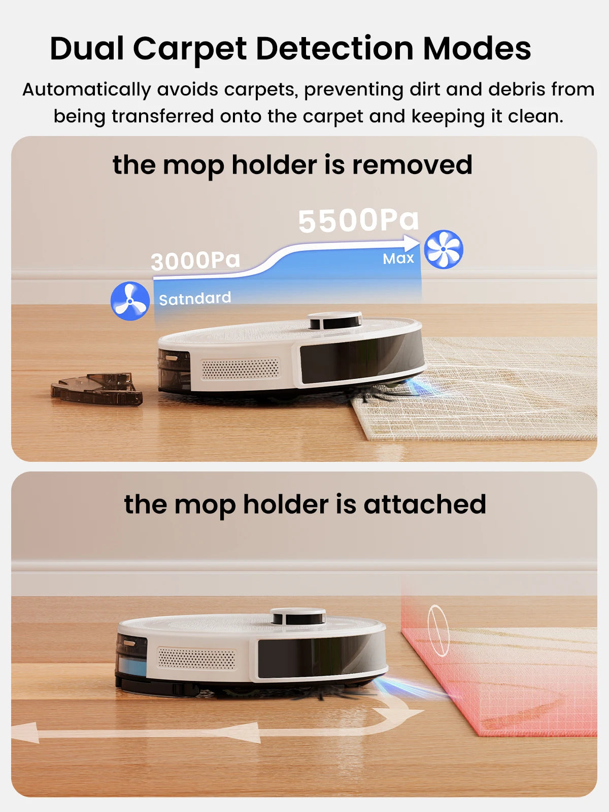 Lefant M2 Pro Robot Vacuum And Mop Combo With LiDAR