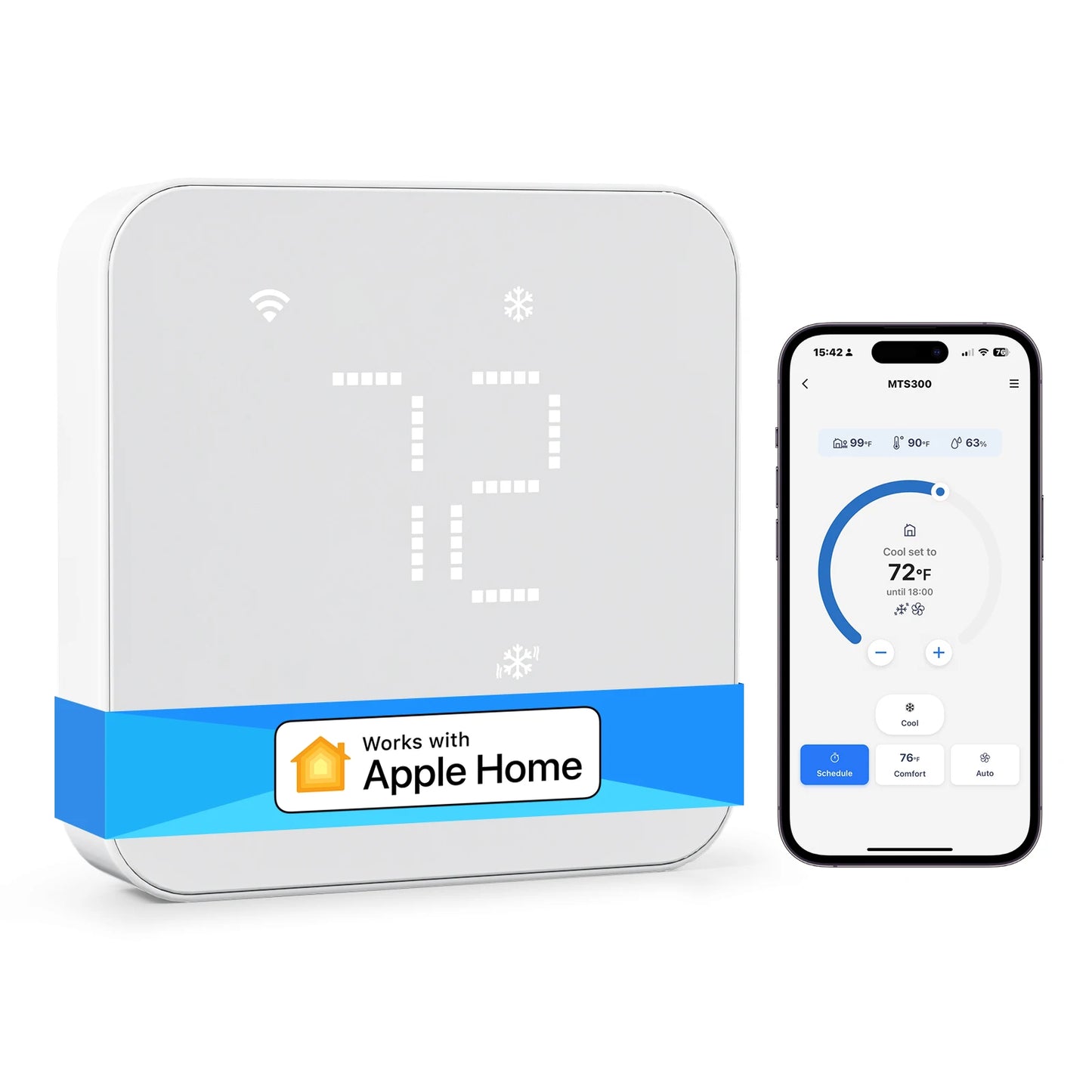 Meross Matter Smart Thermostat US WiFi Works With Alexa HomeKit