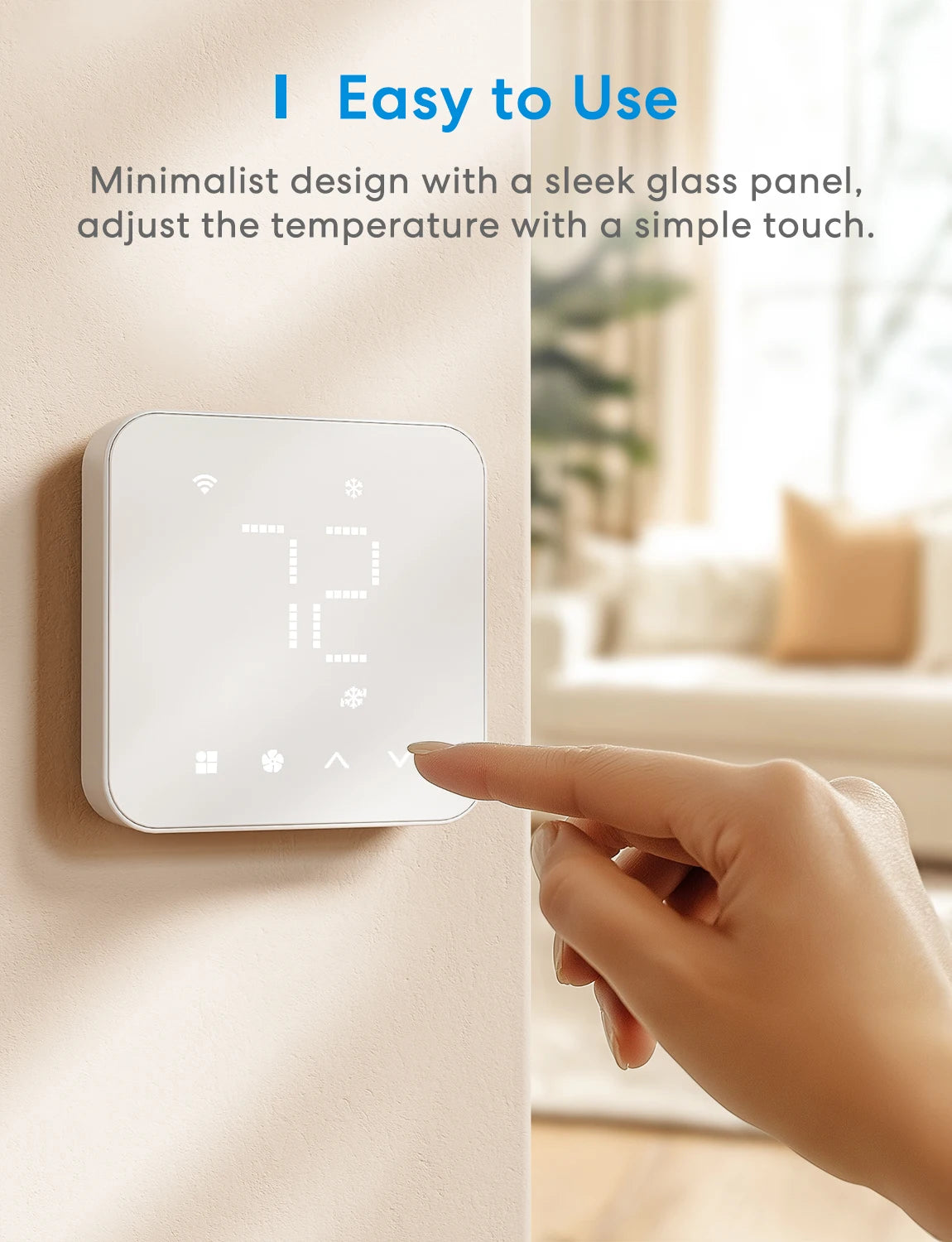 Meross Matter Smart Thermostat US WiFi Works With Alexa HomeKit