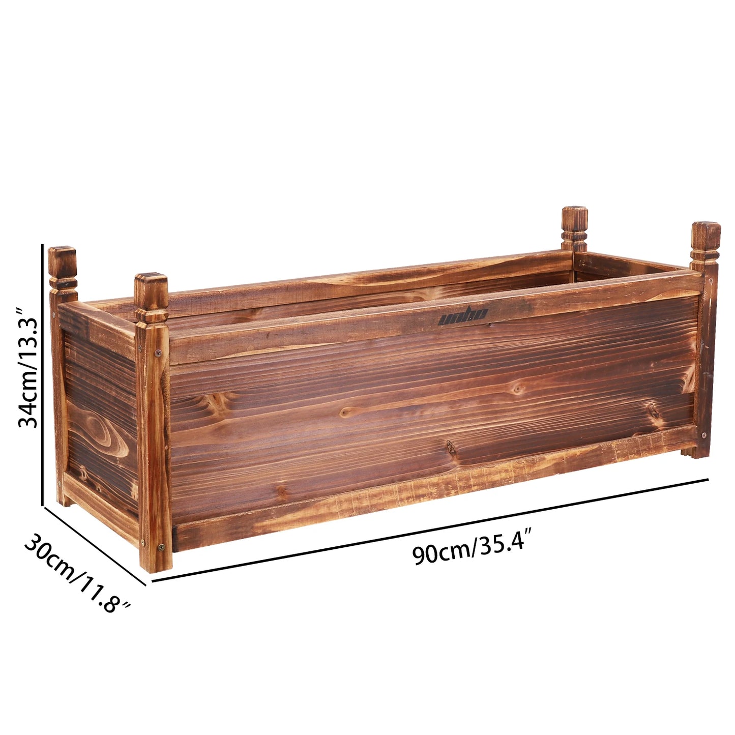 Wooden Raised Planter Box For Indoor Outdoor Garden Beds