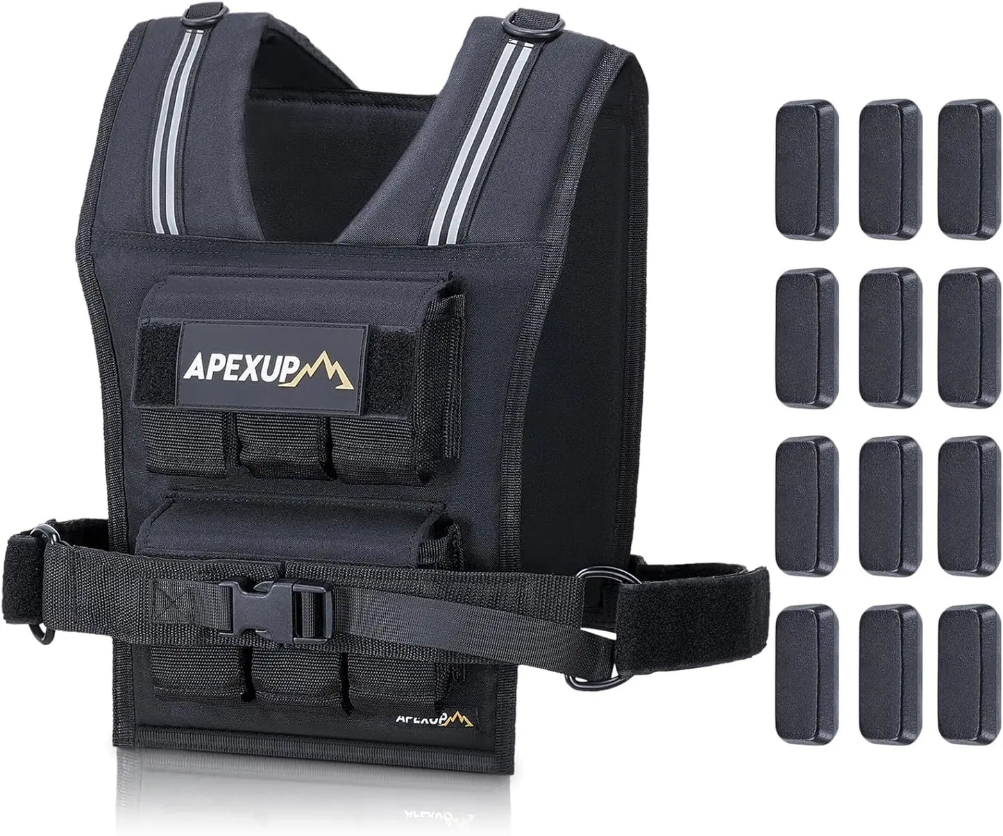 Adjustable Weighted Vest 20lb 30lb 40lb For Strength Training