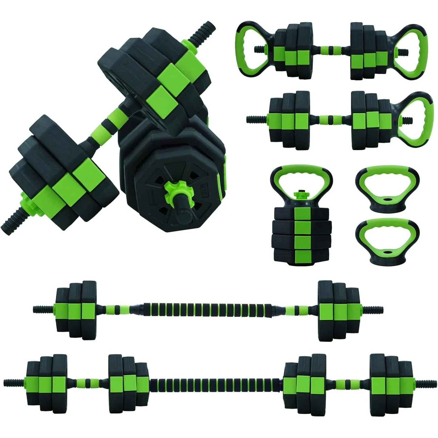 HiMISS 4-In-1 Adjustable Kettlebell Dumbbell Barbell Push-Up Stand