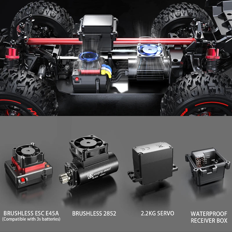 Jyscend MJX 14209 14210 RC Car 4WD Brushless Off Road