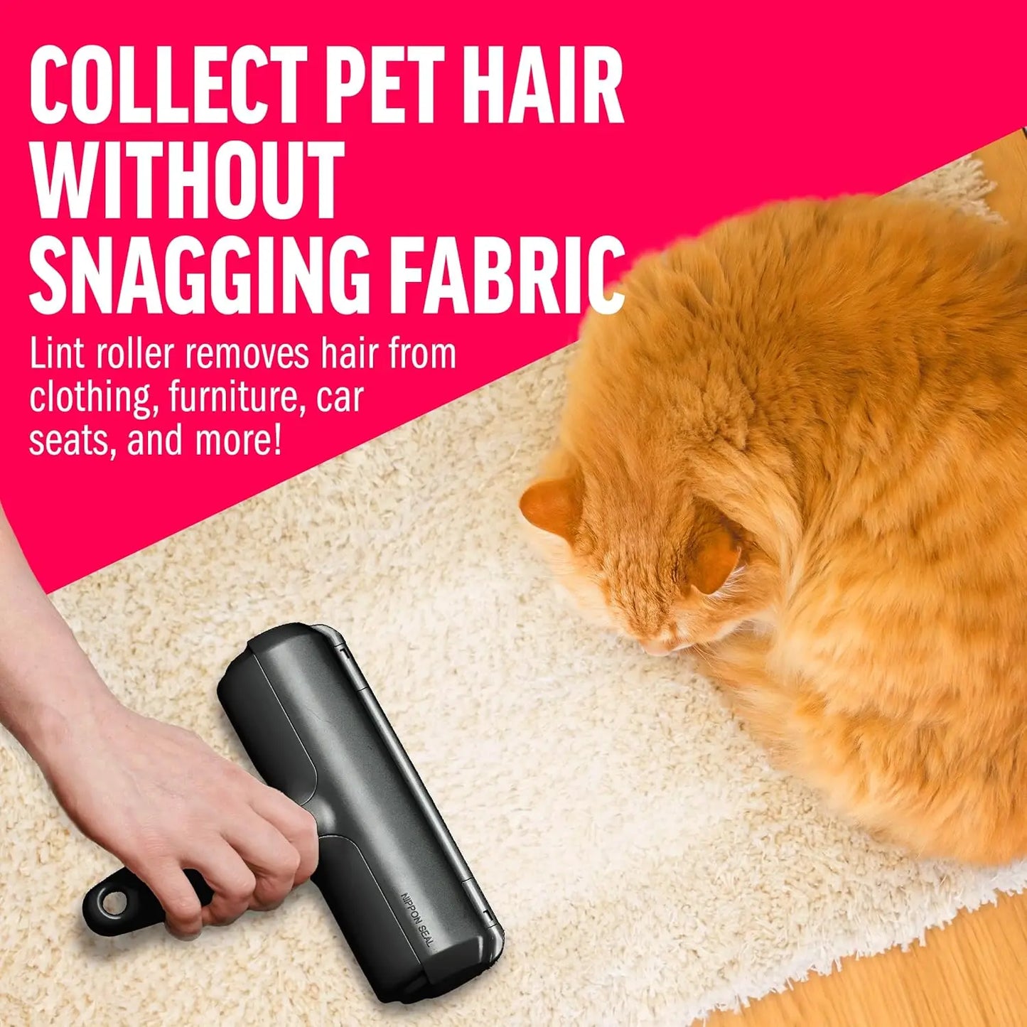 Roller Pet Hair Remover Reusable Lint Roller For Furniture