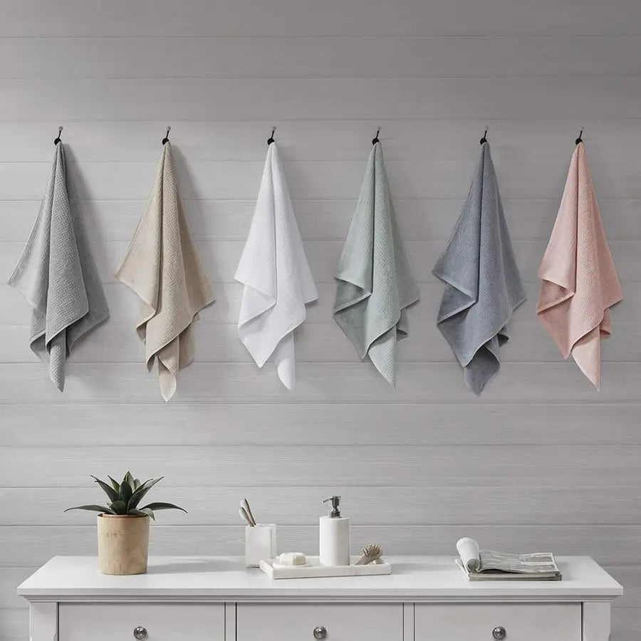 Spa Waffle 100 Cotton Towel Set Luxurious Waffle Weave