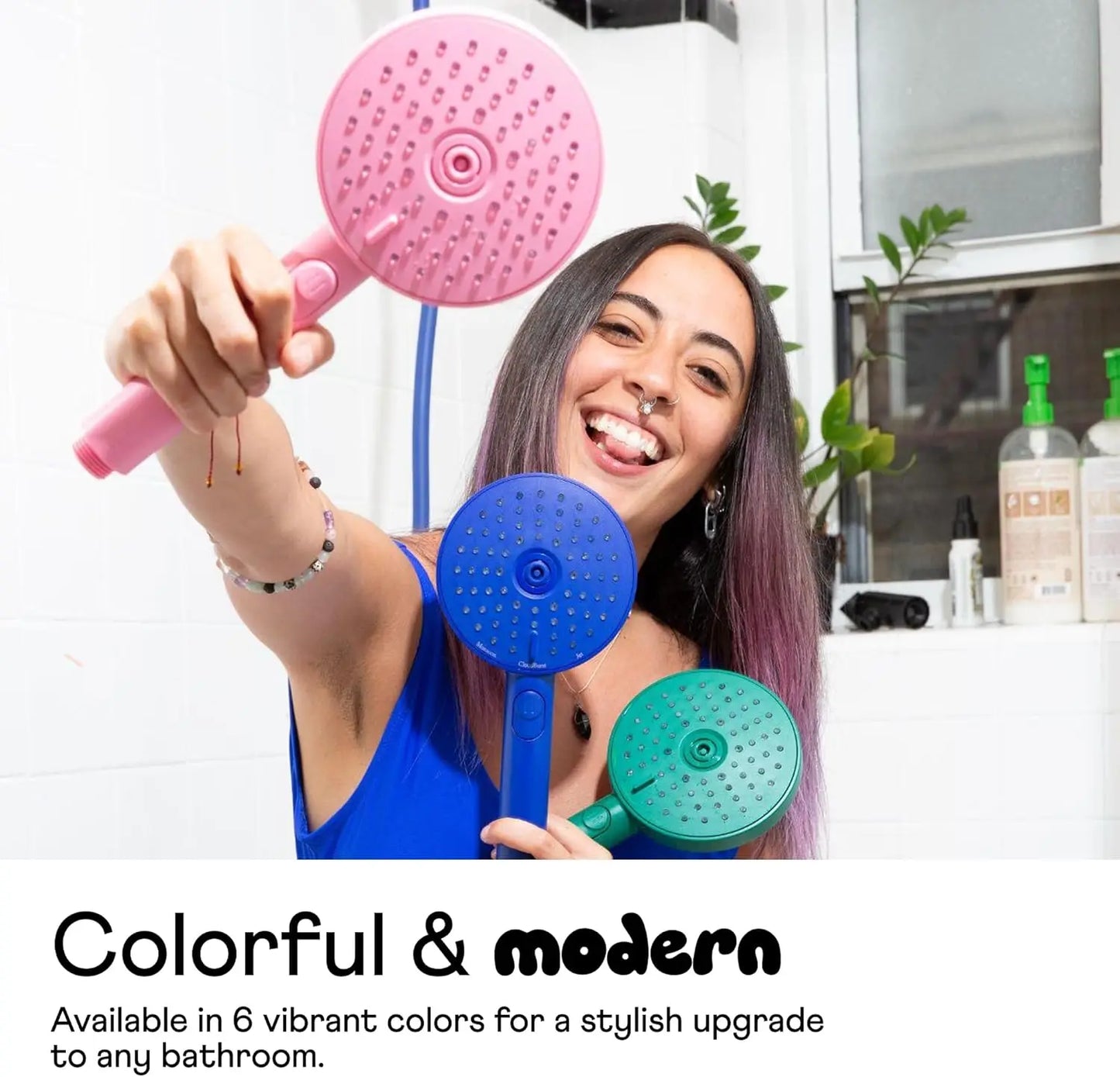 Handheld Showerhead With Filter And Three Spray Modes