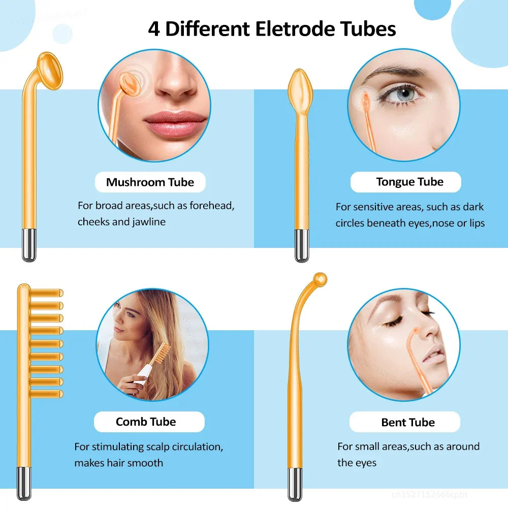 FAZJEUNE Electrotherapy Wand High Frequency Skin Tightening Acne