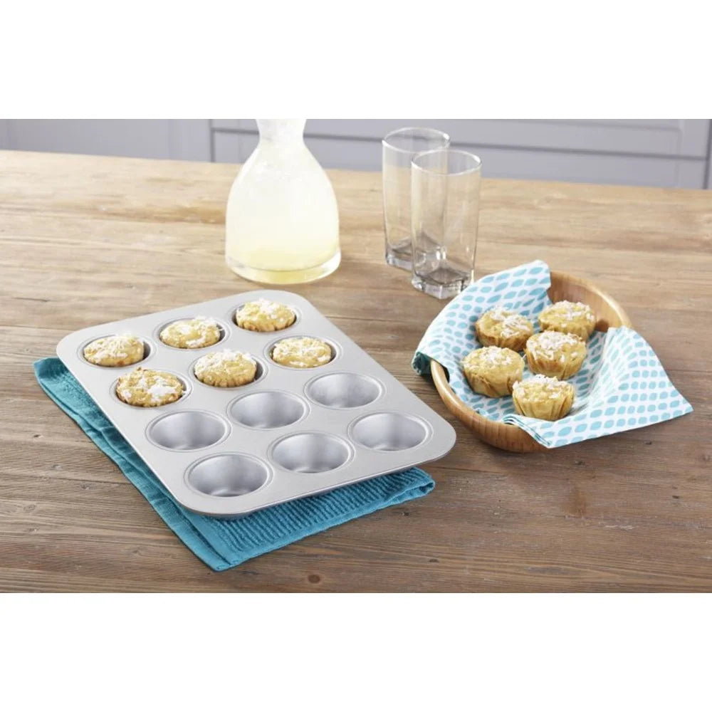 Commercial II Uncoated Muffin Pan Heavyweight Aluminized Steel Nonstick