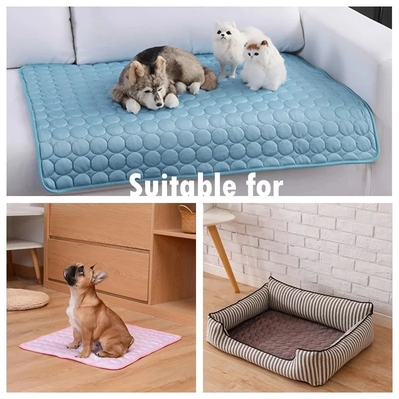 BeiYu Pet Dog Cooling Mat Self Cooling Pad For Pets Durable Cat Pad