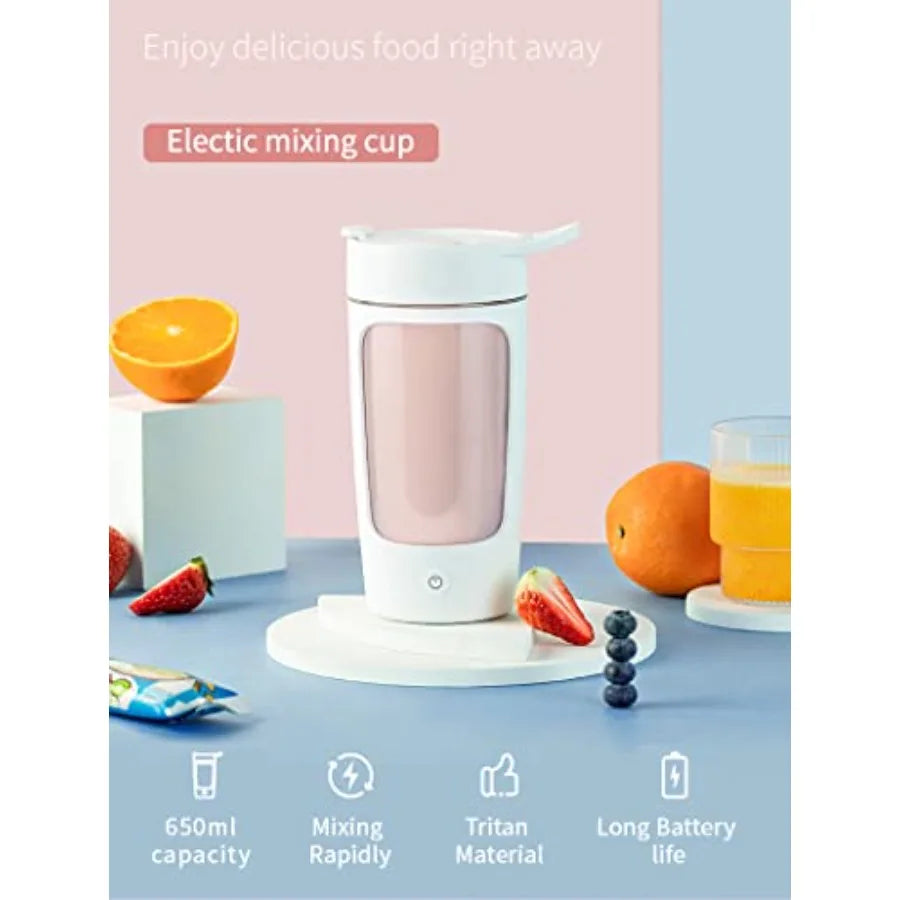 Tritan BPA Free Portable Electric Shaker Bottle With Rechargeable Motor