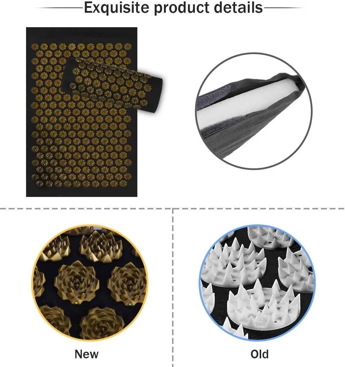 MARFLY Pranamat Eco Lotus Spike Mat Acupressure Cushion
