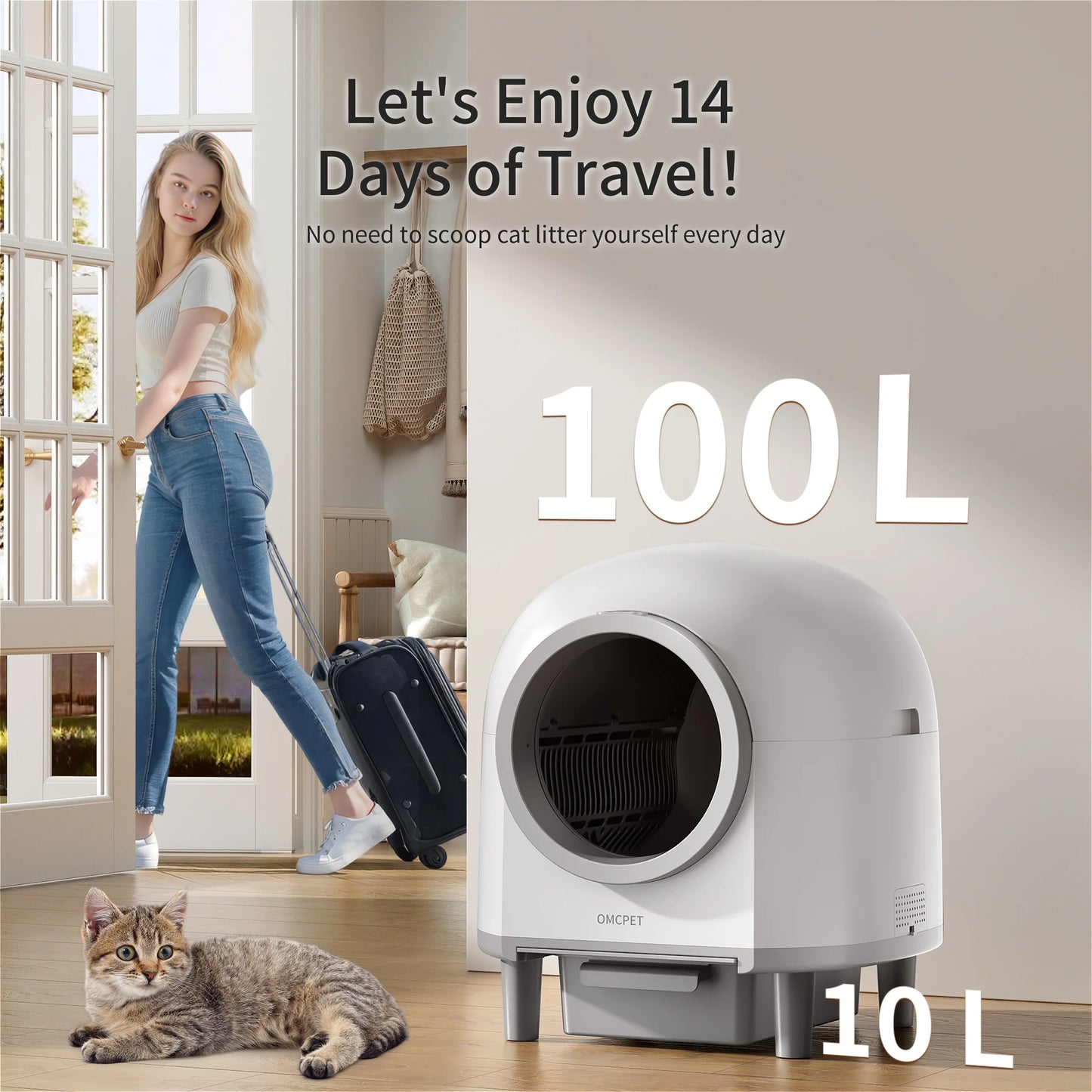 Redsasa Omcpet Automatic Self Cleaning Cat Litter Box