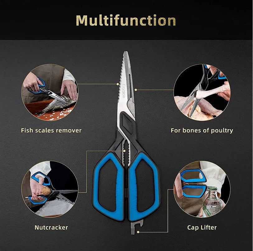 Heavy Duty Stainless Steel Kitchen Shears For Utility Use