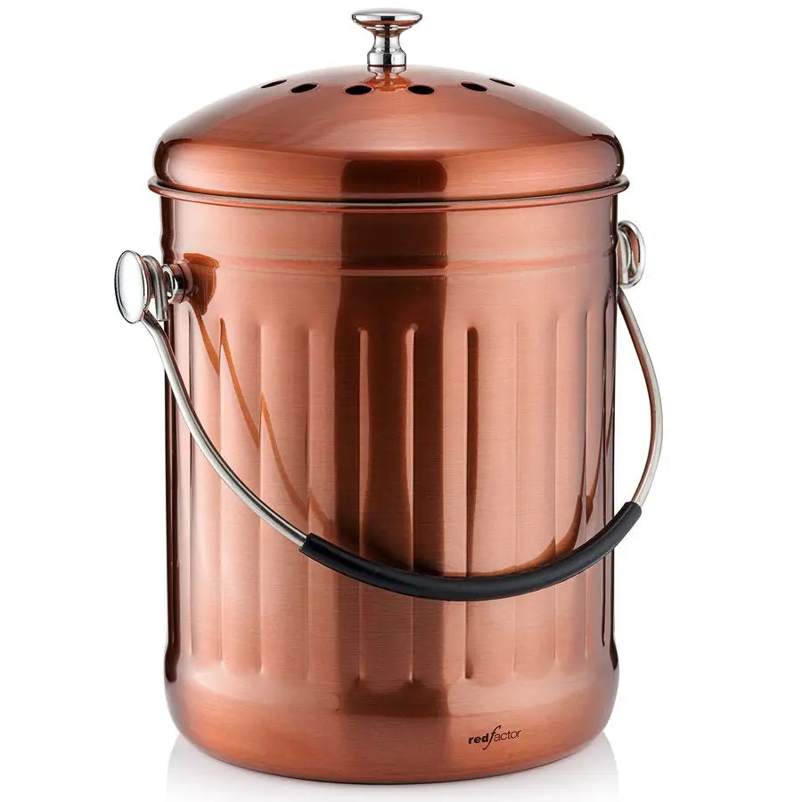 Stainless Steel Kitchen Compost Bin With Dual Filter Technology