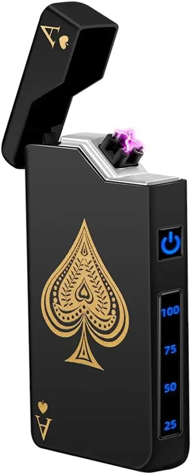 Rechargeable USB Plasma Lighter With LED Battery Indicator