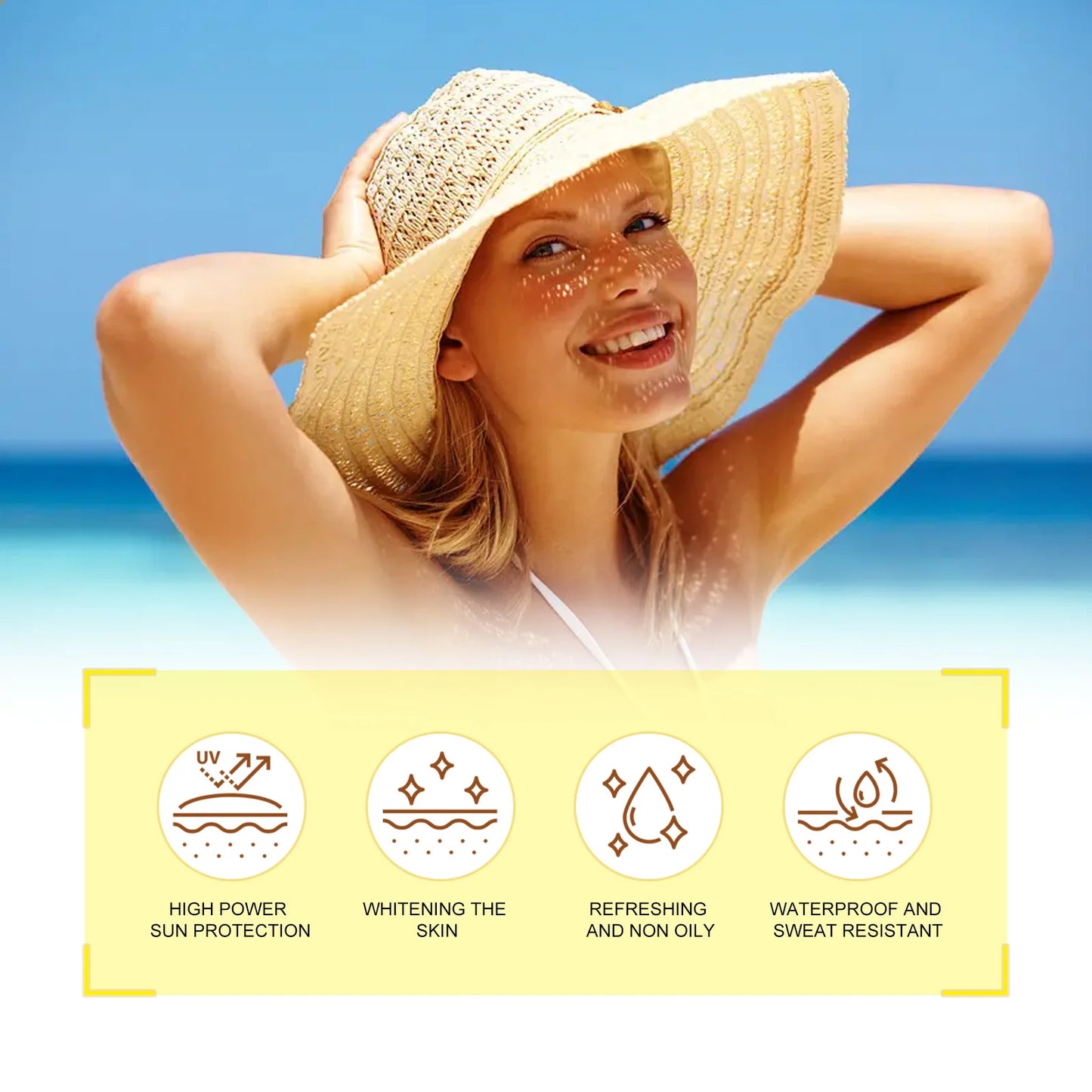 Eelhoe SPF50 Sunscreen Spray Face and Body Oil Control Waterproof