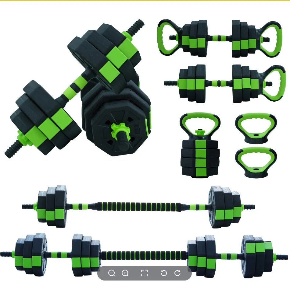 HiMISS 4-In-1 Adjustable Kettlebell Dumbbell Barbell Push-Up Stand