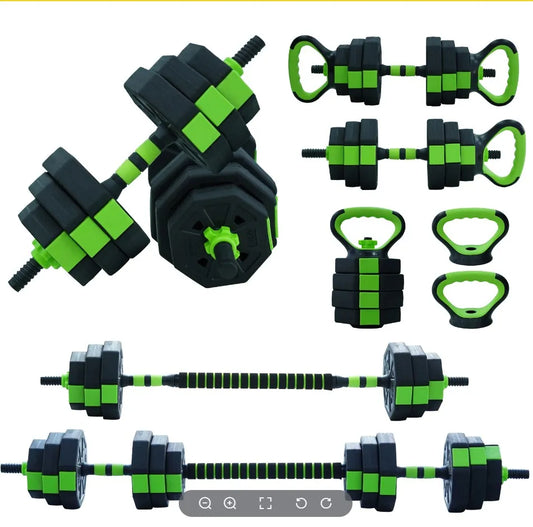 HiMISS 4-In-1 Adjustable Kettlebell Dumbbell Barbell Push-Up Stand