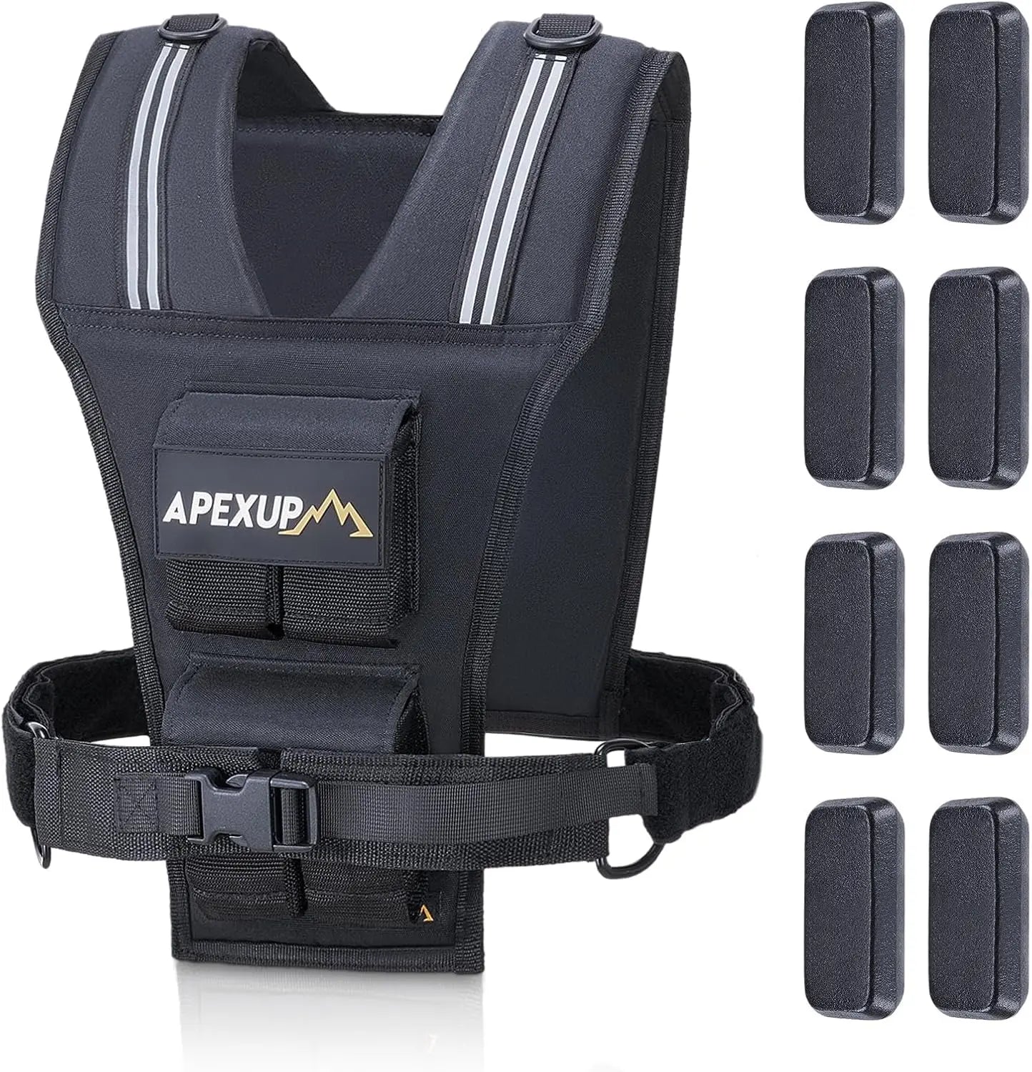 Adjustable Weighted Vest 20lb 30lb 40lb For Strength Training