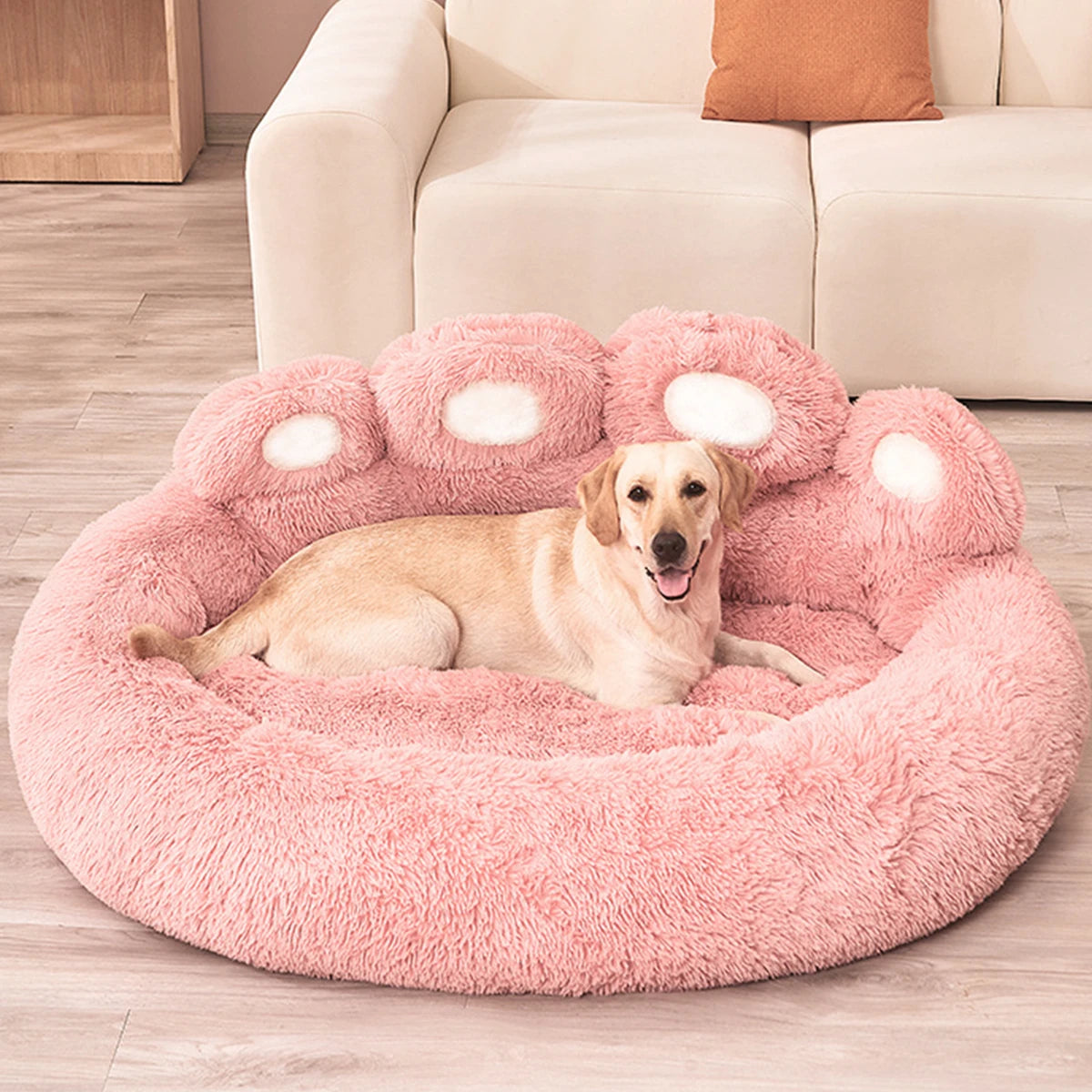BeiYu Pet Fluffy Winter Dog Comfort Bed Sofa Kennel