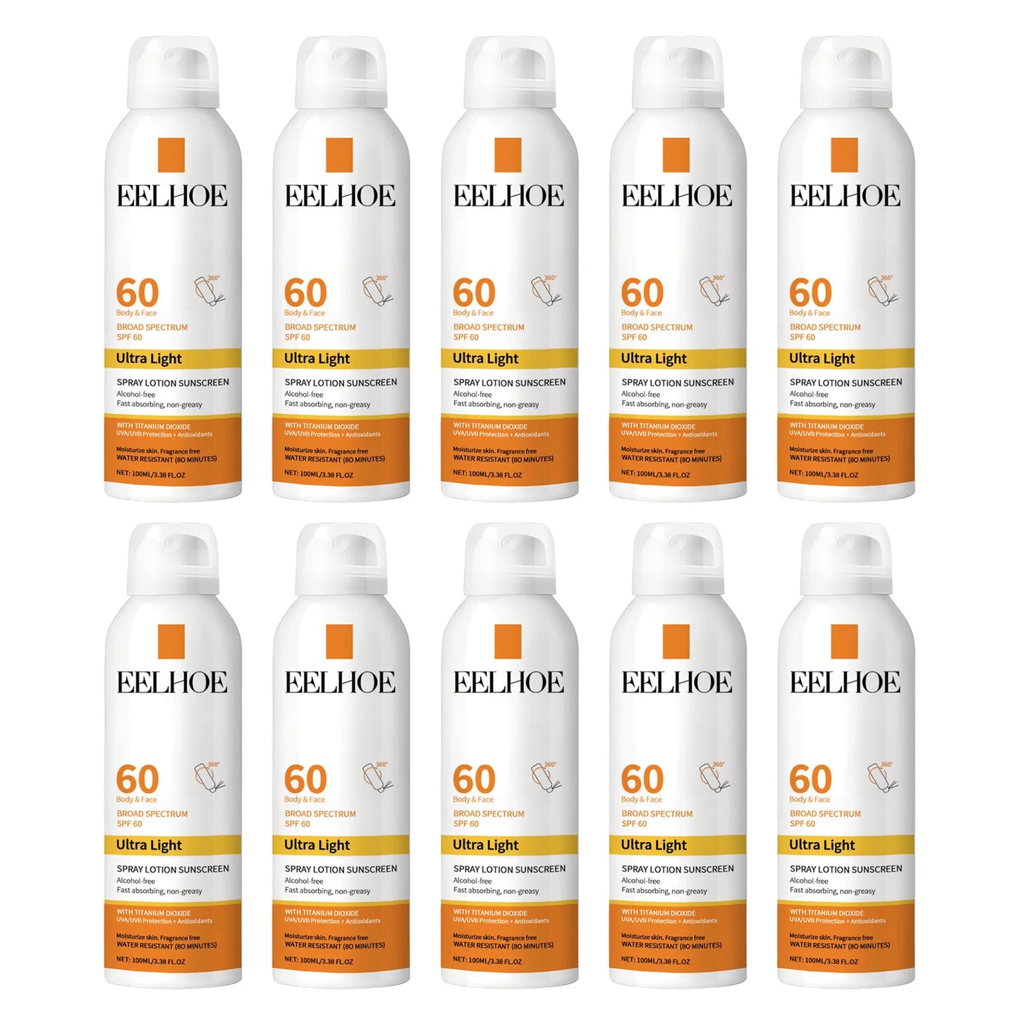 Eelhoe Vitamin E Sunscreen Spray Long Lasting Moisturizing Anti UV