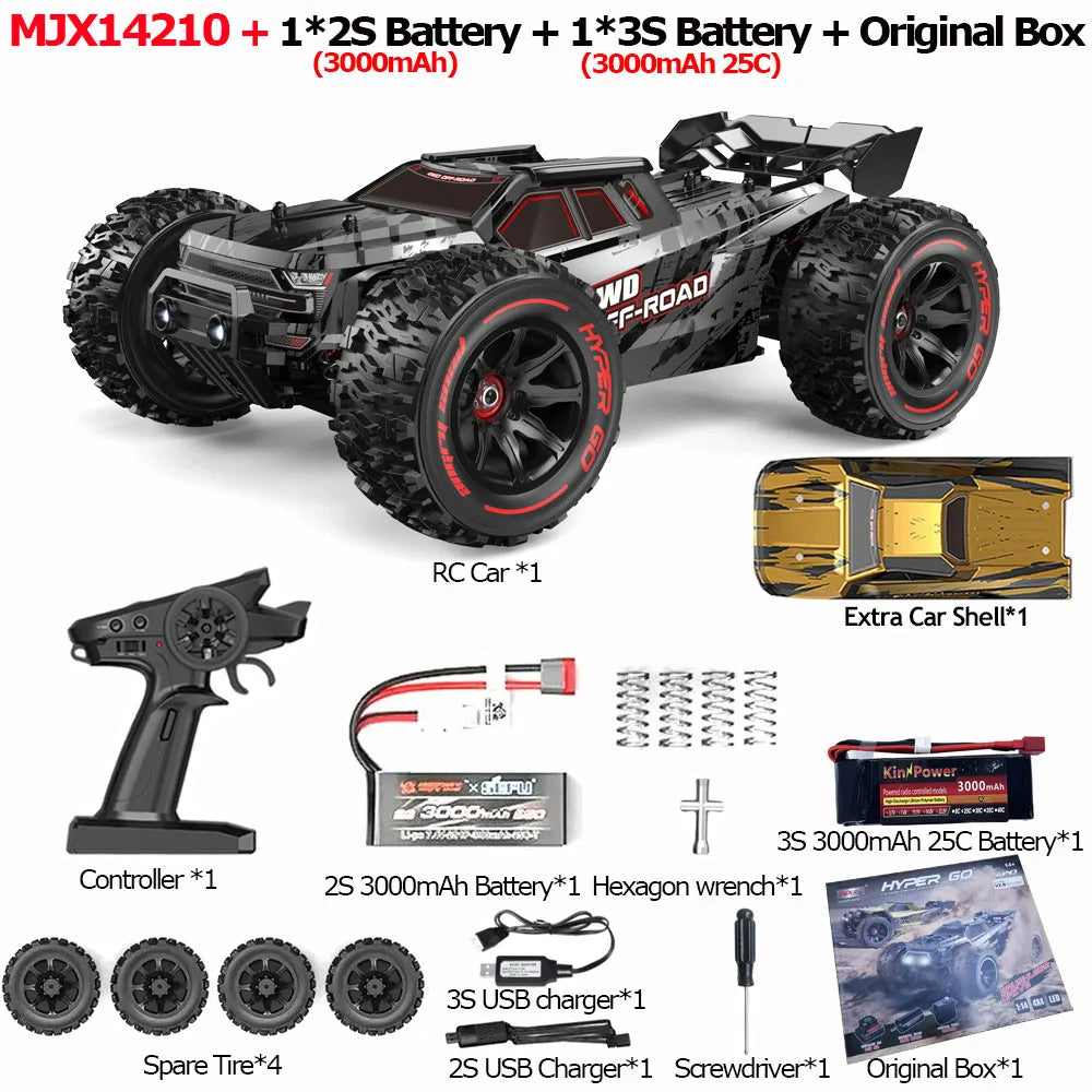 Jyscend MJX 14209 14210 RC Car 4WD Brushless Off Road