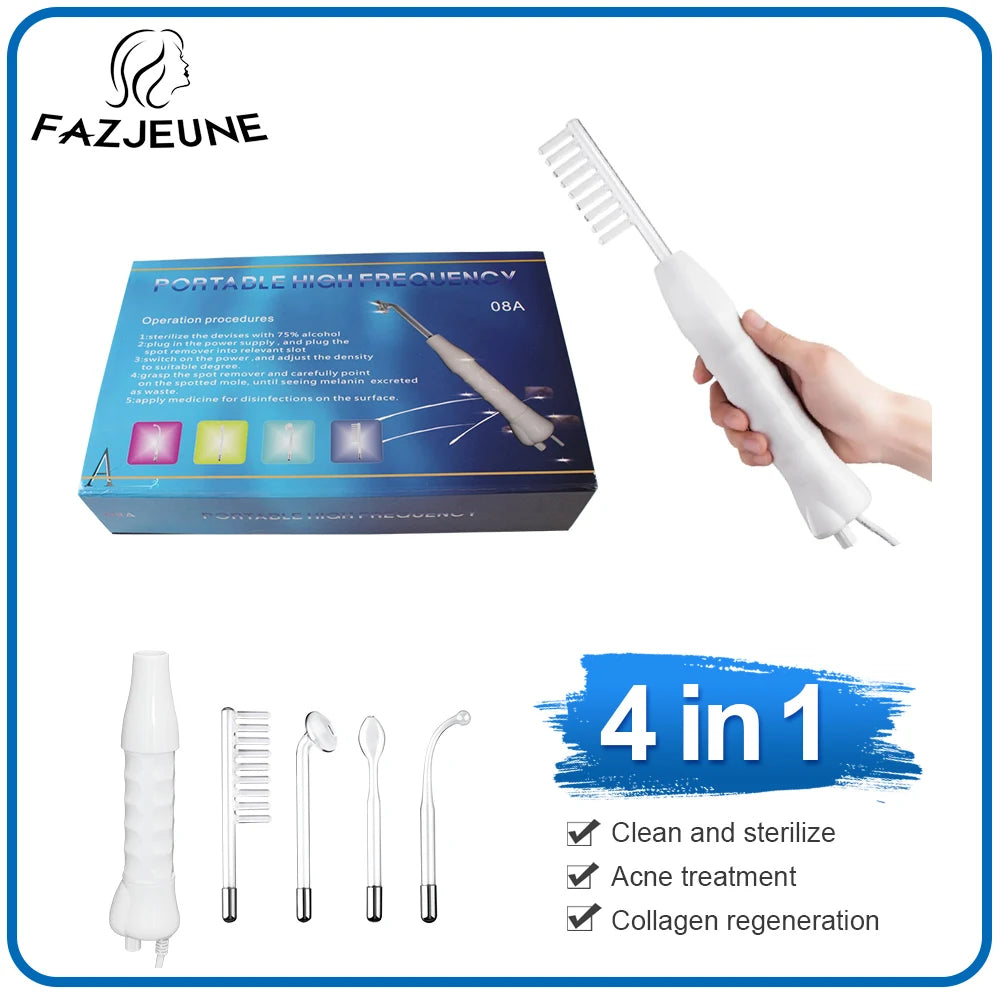 FAZJEUNE Electrotherapy Wand High Frequency Skin Tightening Acne