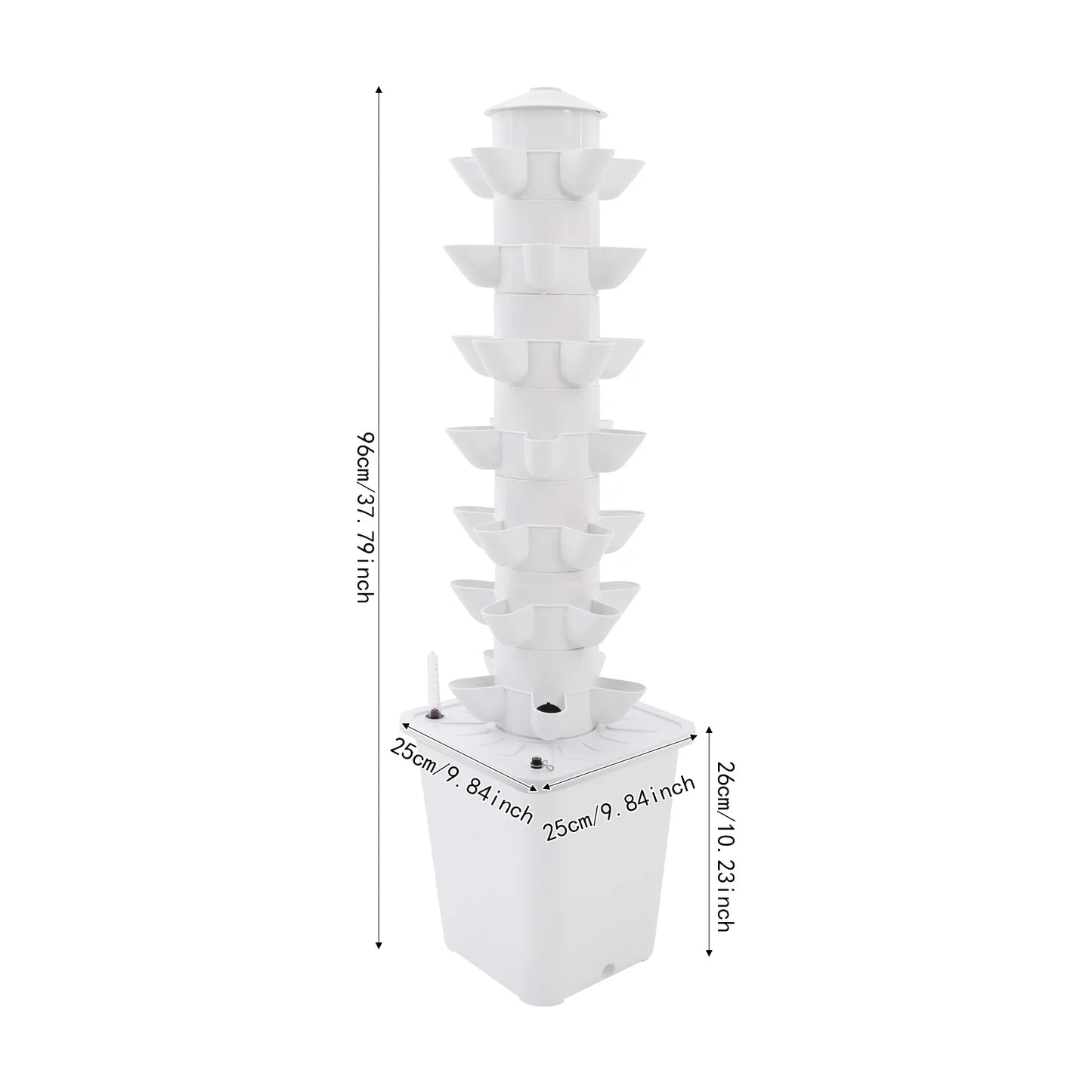 7-Tier Hydroponic Tower for Indoor Vertical Gardening