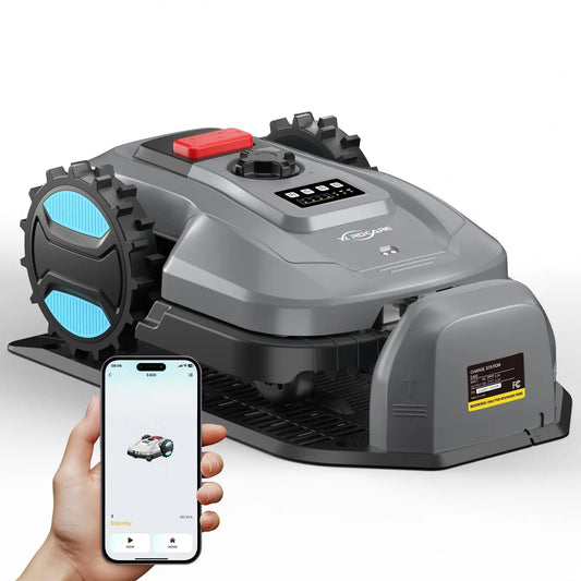 Robot Lawn Mower With App Control Adjustable Cutting Height