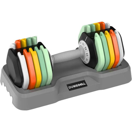 55 Lbs Adjustable Dumbbell Set For Home Gym Fitness Training