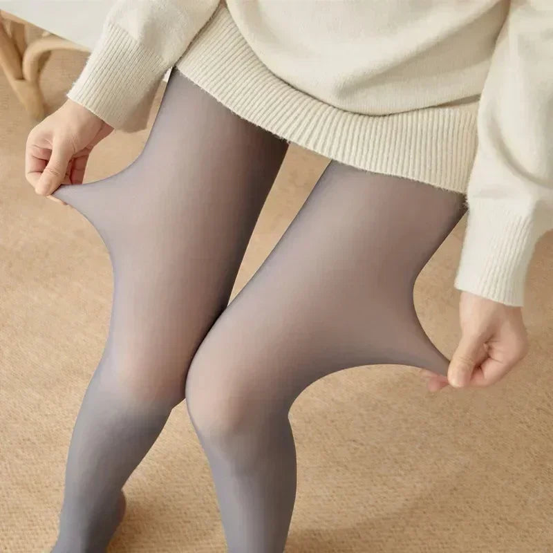 Fleece Lined Winter Warm Leggings For Women Insulated Tights