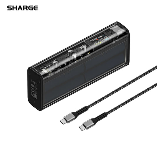 Shargeek 140W Power Bank 20000mAh USB C USB A Charger
