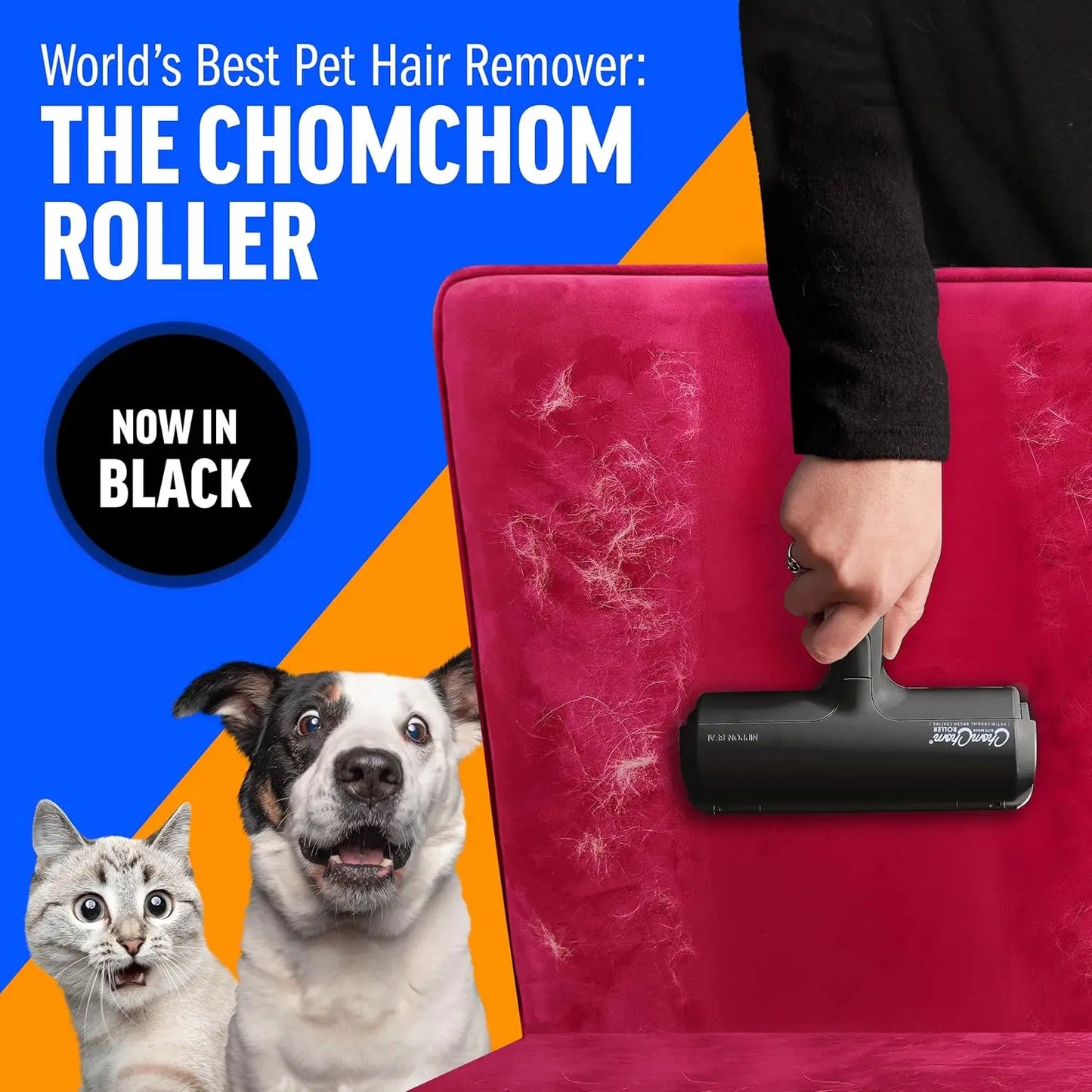 Roller Pet Hair Remover Reusable Lint Roller For Furniture