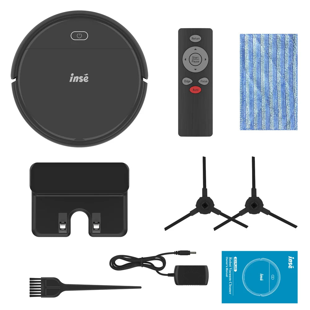 INSE Robot Vacuum Cleaner 3-in-1 Auto Charge With 4000Pa Suction