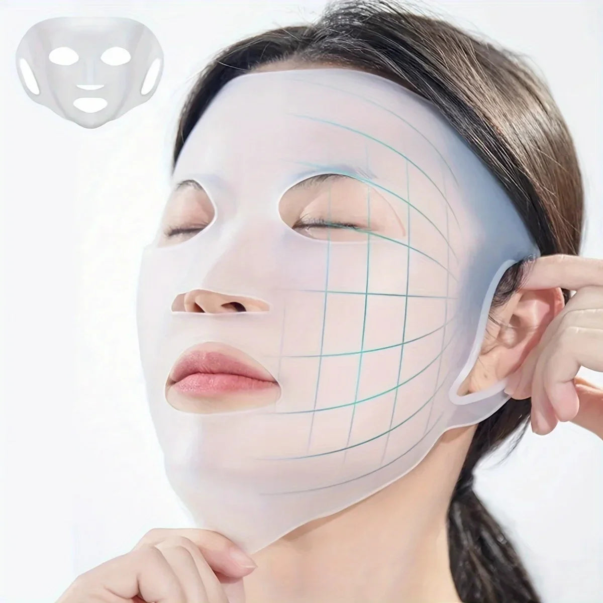 3D Silicone Mask Holder Reusable Facial Moisturizing Tool