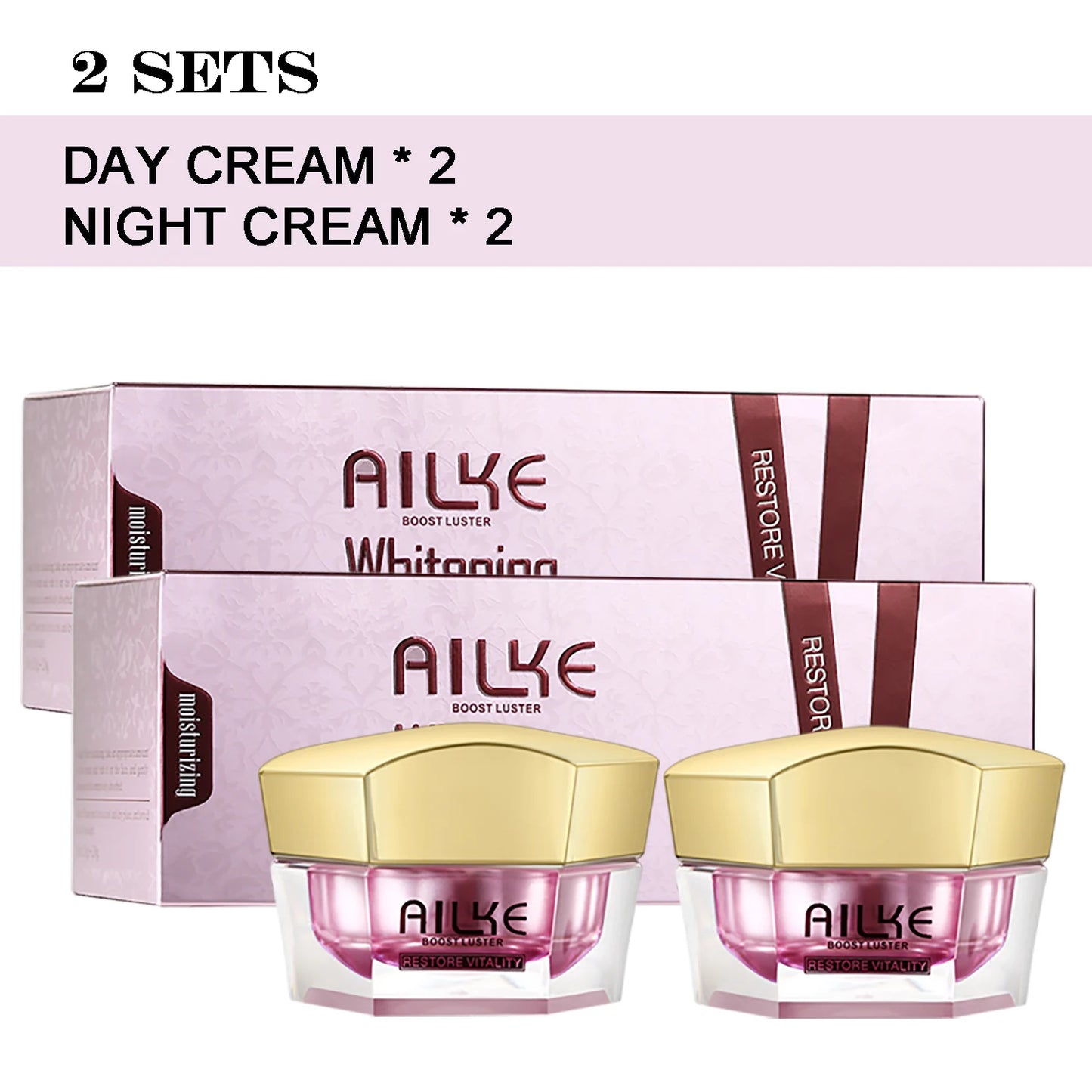 AILKE Hyaluronic Acid Face Cream Anti Aging Whitening Moisturizer