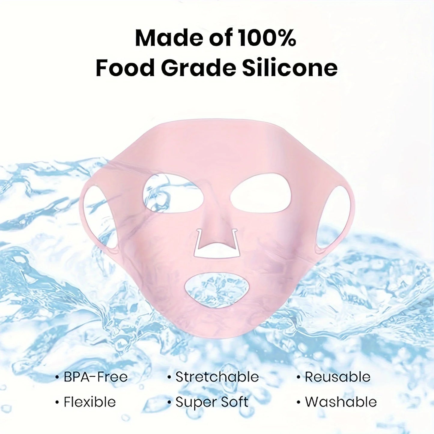 WRDEW 3D Silicone Facial Mask For Moisturizing And Reuse