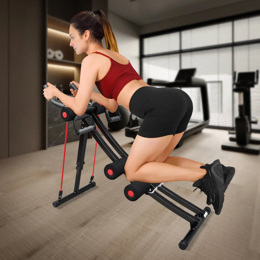 GIKPAL Foldable Ab Machine With LCD Display For Home Gym